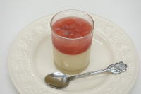 桜の豆乳ミルクプリン