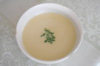 冷製レモンコーンスープ
